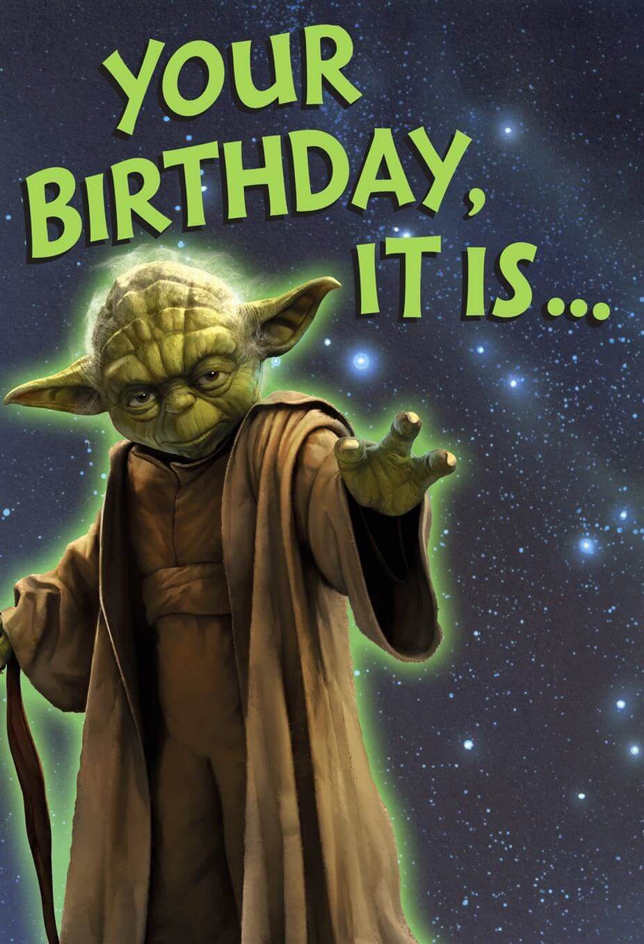 Hallmark - Yoda Birthday Card Your Birthday It is... Hallmark