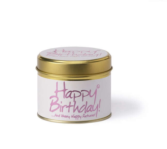 Lily Flame Happy Birthday Scented Tin Candle Lily-Flame