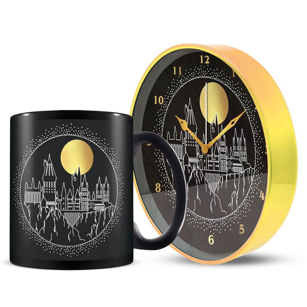 Harry Potter Golden Moon Mug & Clock Giftset Pyramid International