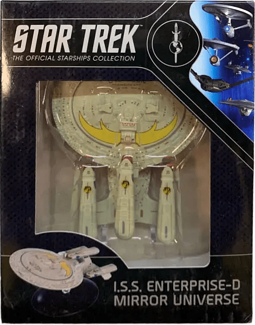 #17 I.S.S. Enterprise-D NCC-1701-D Mirror Universe (Paint Variant) Model Diecast Ship BONUS ISSUE (Eaglemoss / Star Trek) Real Merch