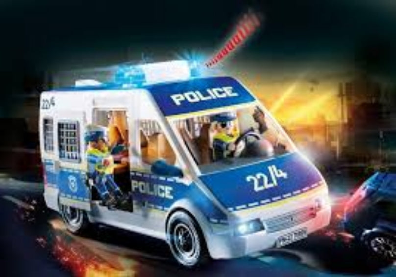 Playmobil 9236 City Action Police Van With Flashing Lights – toy-vs
