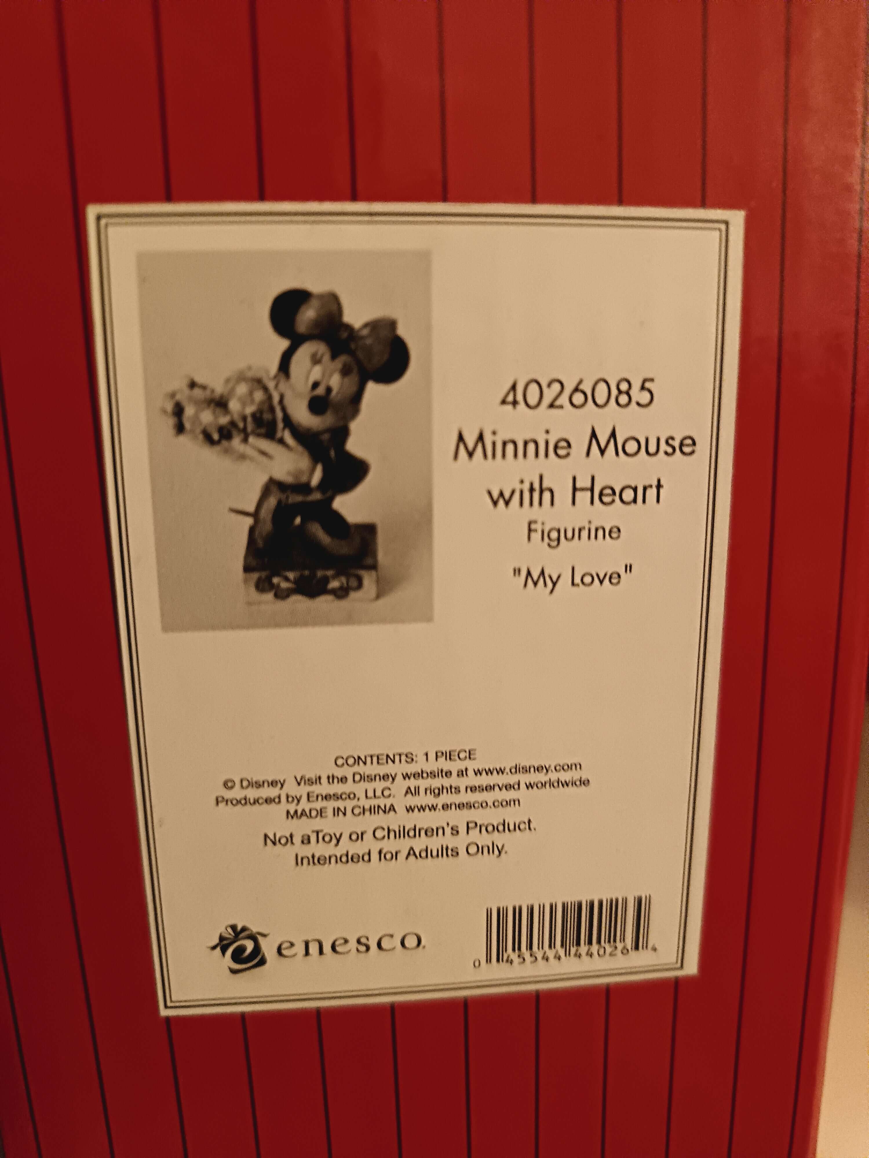 Enesco Disney Showcase Collection by Jim Shore Minnie Mouse With Heart 'My Love' Figurine Enesco