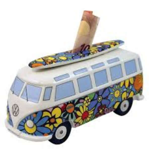 VW collection - Volkswagen T1 bus moneybank Flower bus VW Official Merchandise