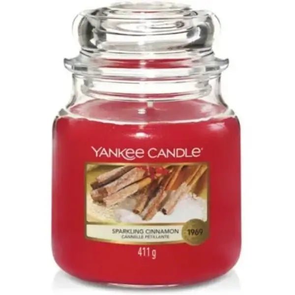 Yankee Candle - Sparkling Cinnamon Medium Jar Scented Candle Yankee Candle