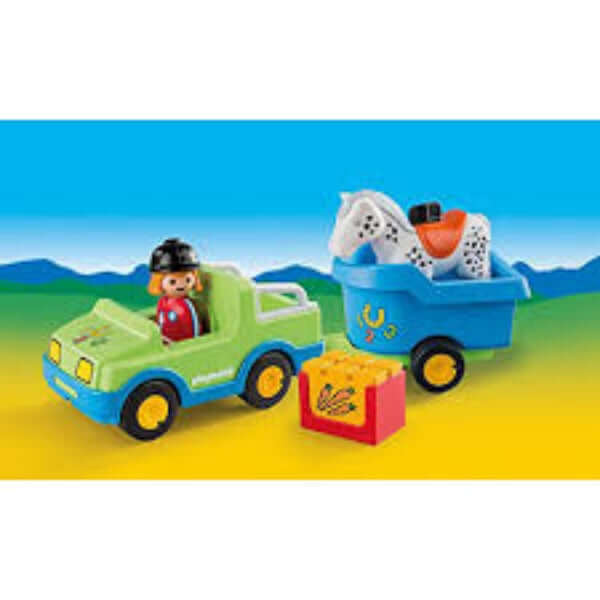 Playmobil 123 Car & Horse Trailer 6958 Playmobil