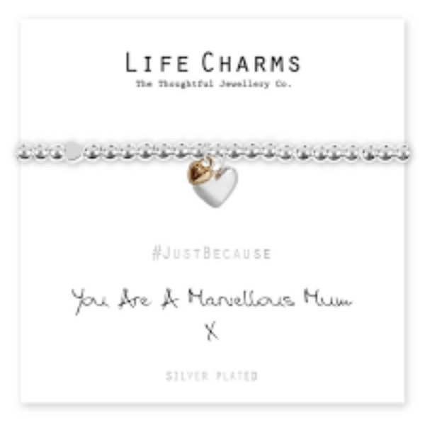 Life Charms Jewellery - Marvelous Mum Hearts Bracelet The Imagination Shop