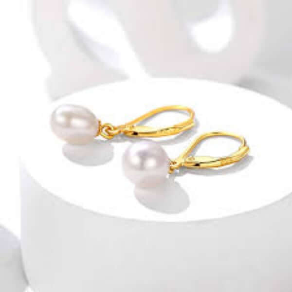 Silvora Jewellery - 18 Karat Gold Plated Pearl Earrings Silvora