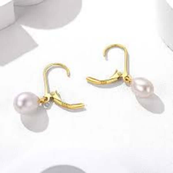 Silvora Jewellery - 18 Karat Gold Plated Pearl Earrings Silvora