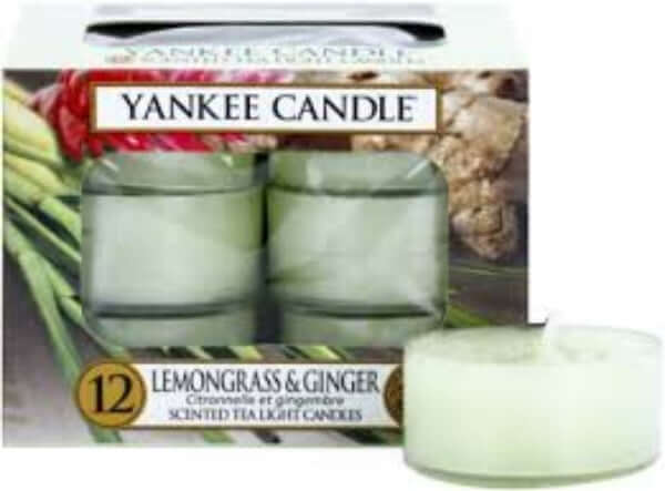 Yankee Candle Lemongrass and Ginger - Tea Lights 12 Pack Yankee Candle