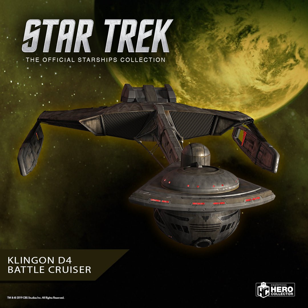 #21 Klingon D4 (John Eaves Concept) Model Diecast Ship BONUS ISSUE (Eaglemoss / Star Trek) Real Merch