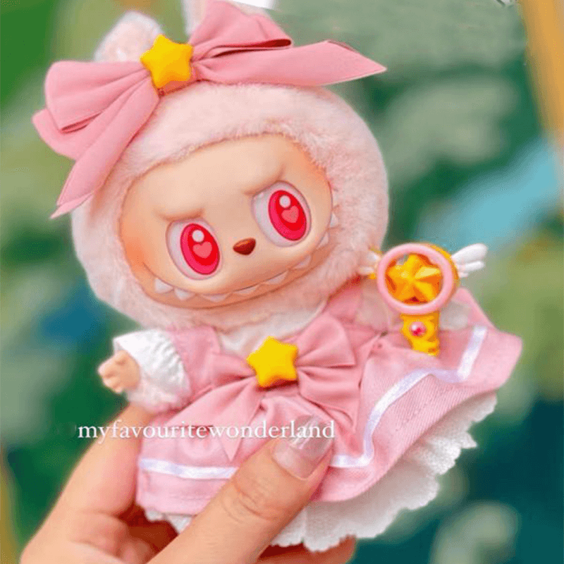 Labubu Have a Seat Doll Dresses Pink Dress FOXLEY LONDON