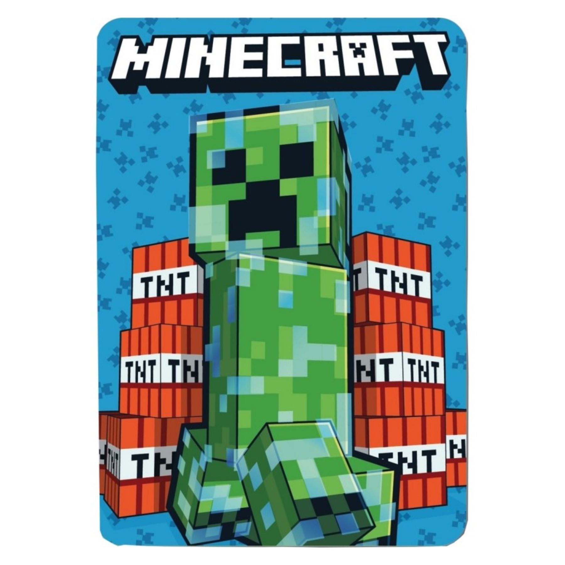 Minecraft Creeper TNT Fleece Blanket 100x140cm