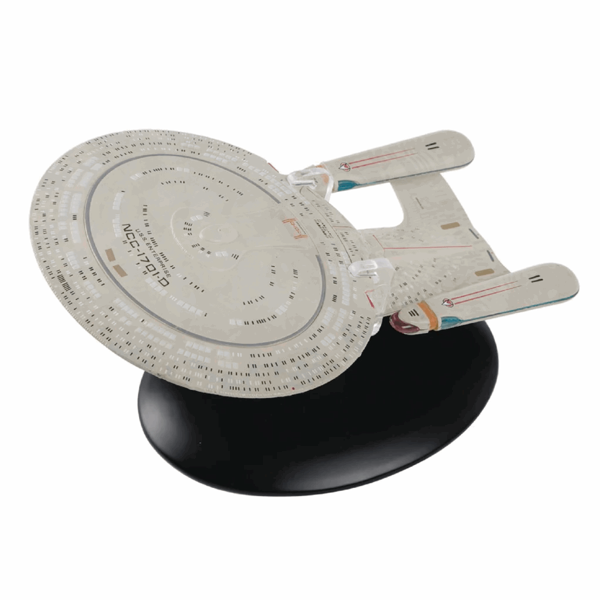 #01 U.S.S. Enterprise NCC-1701-D (Galaxy class) Diecast Model Ship (Eaglemoss / Star Trek) Real Merch