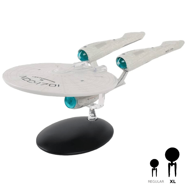#23 U.S.S. Enterprise NCC-1701 (2009) Kelvin Timeline XL EDITION Diecast Model Ship (Eaglemoss / Star Trek) Real Merch