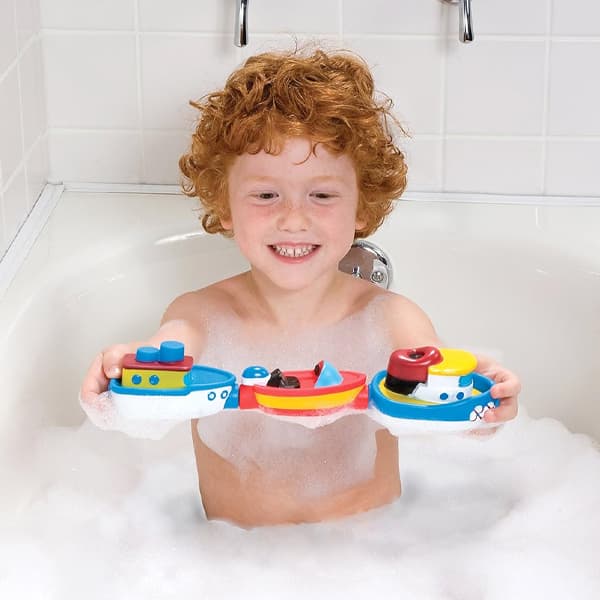Pack of 3 Rub-A-Dub Magnetic Bath Boats for Toddlers Ages 2 and Up Curious Minds