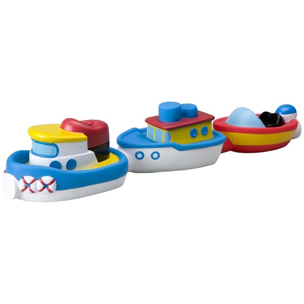 Pack of 3 Rub-A-Dub Magnetic Bath Boats for Toddlers Ages 2 and Up Curious Minds