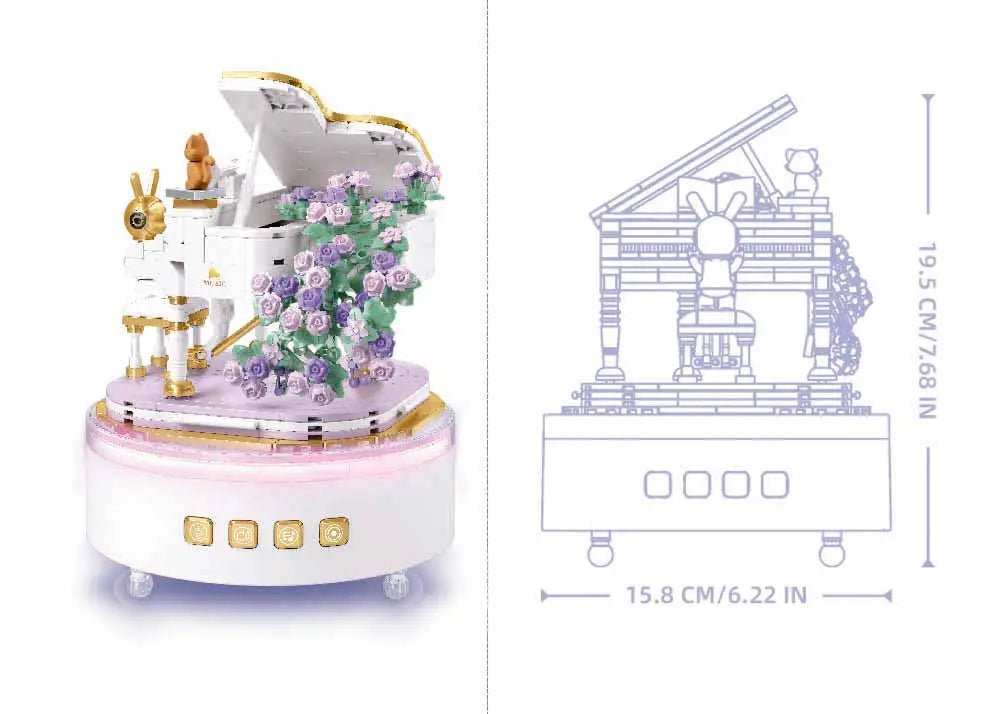 Sluban Pleyerid Music Box Sonata Of Love Building Brick Set Sluban