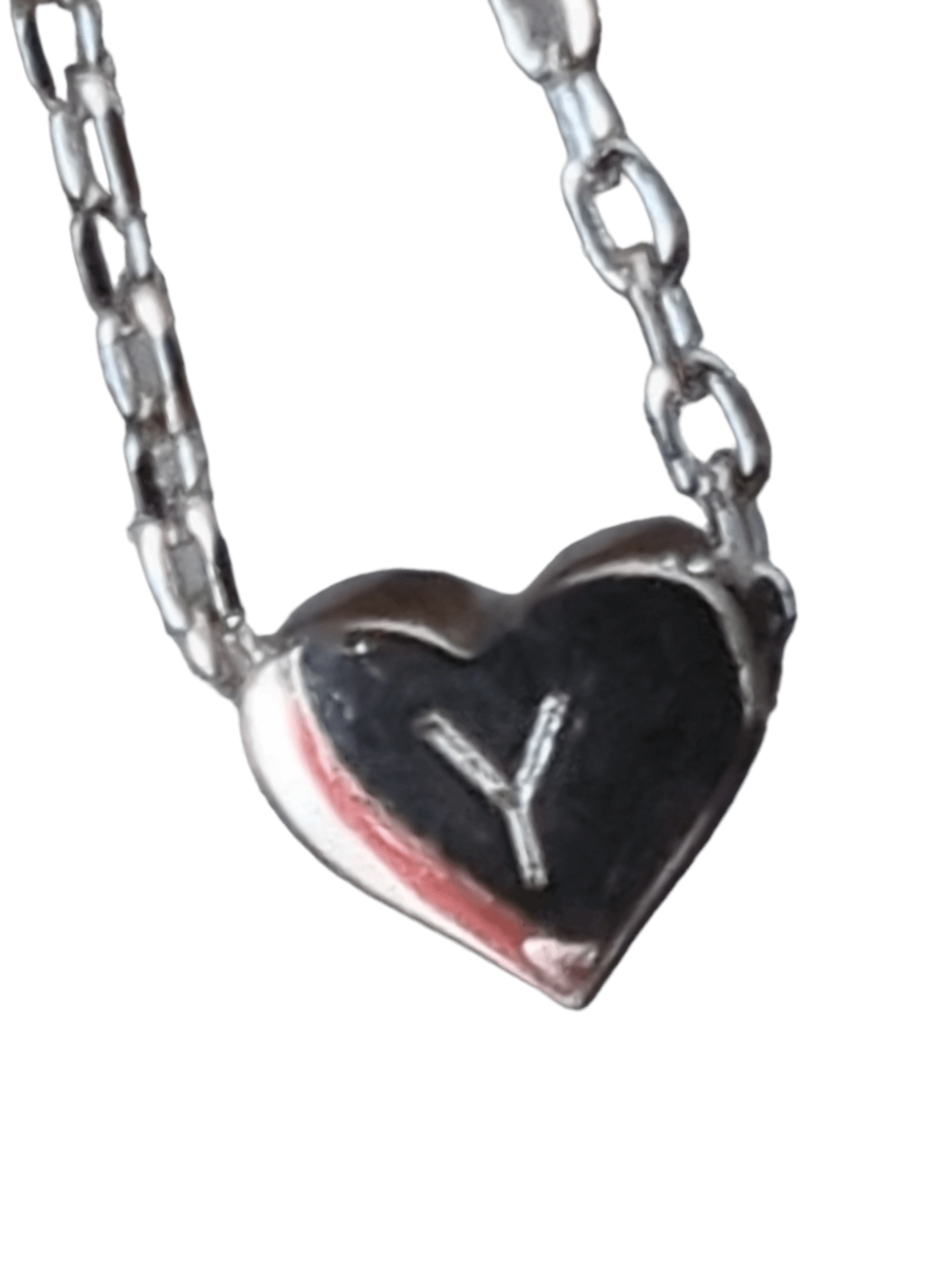 Silvora Jewellery - 'Y' Heart Pendant Necklace Silvora