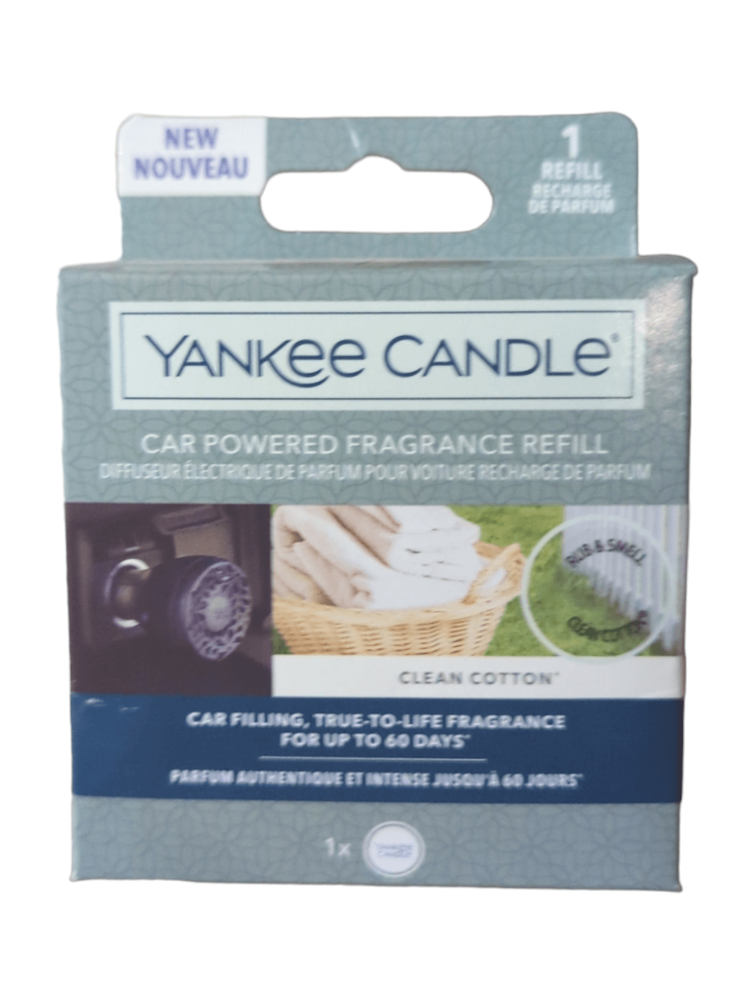 Yankee Candle - Clean Cotton Car Powered Fragrance Refill Yankee Candle