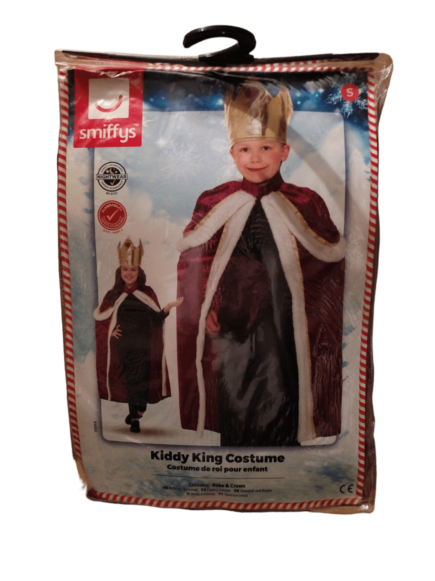 Smiffy's - Kiddy King Costume Kids Small Smiffys