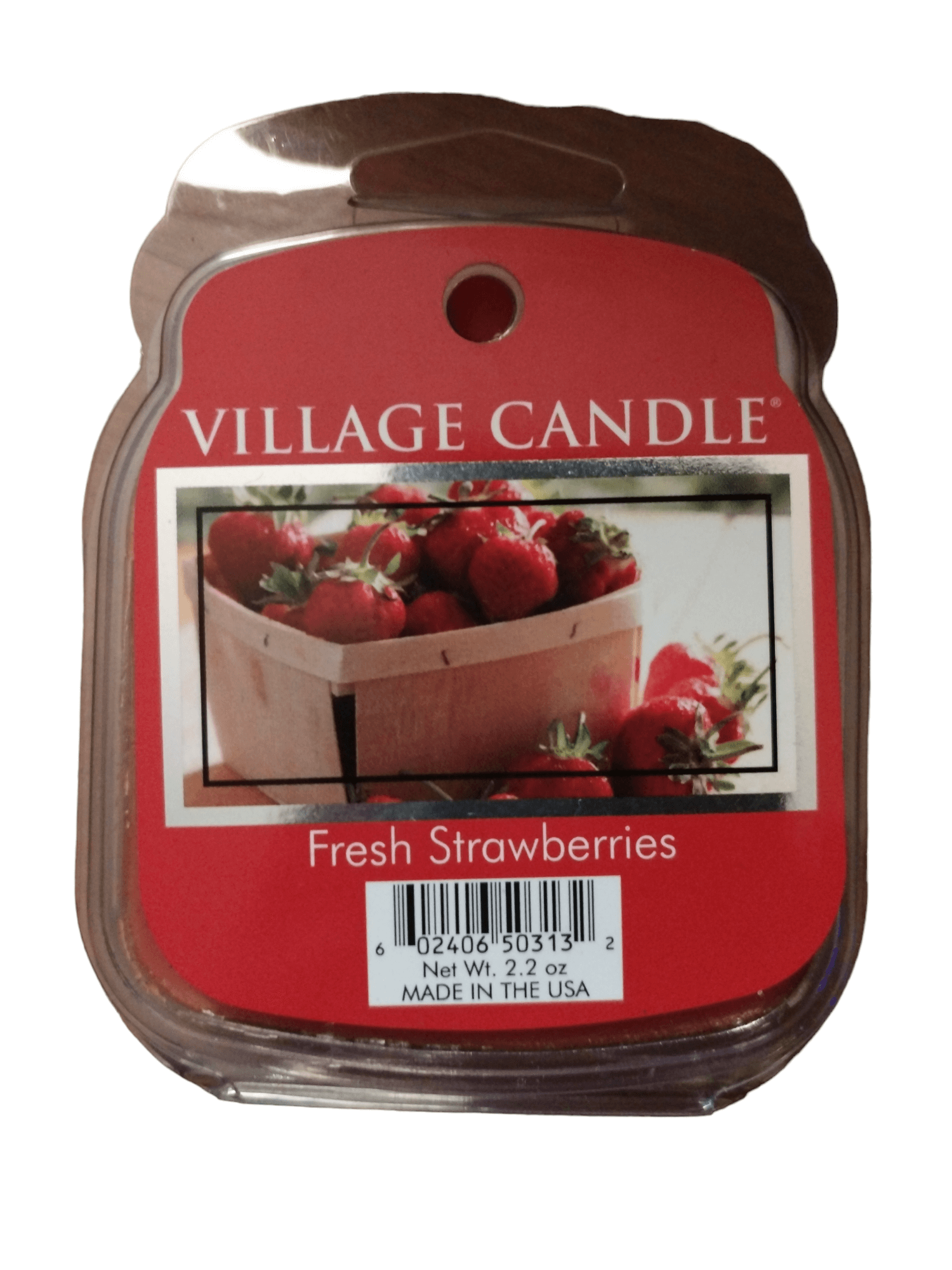 Village Candle - Fresh Strawberries Wax Melt Blister Pack Village Candles
