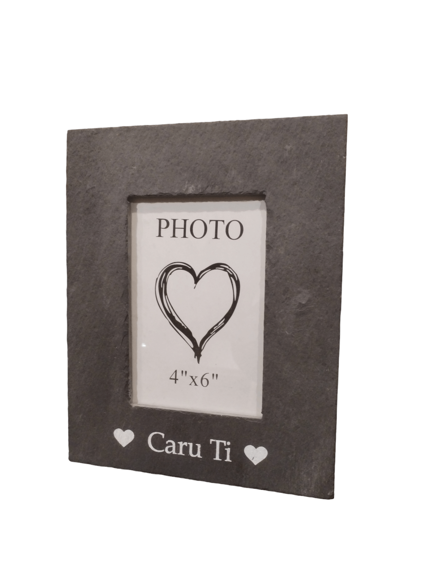 Welsh Slate Photo Frame Caru Ti 4x6 Langs