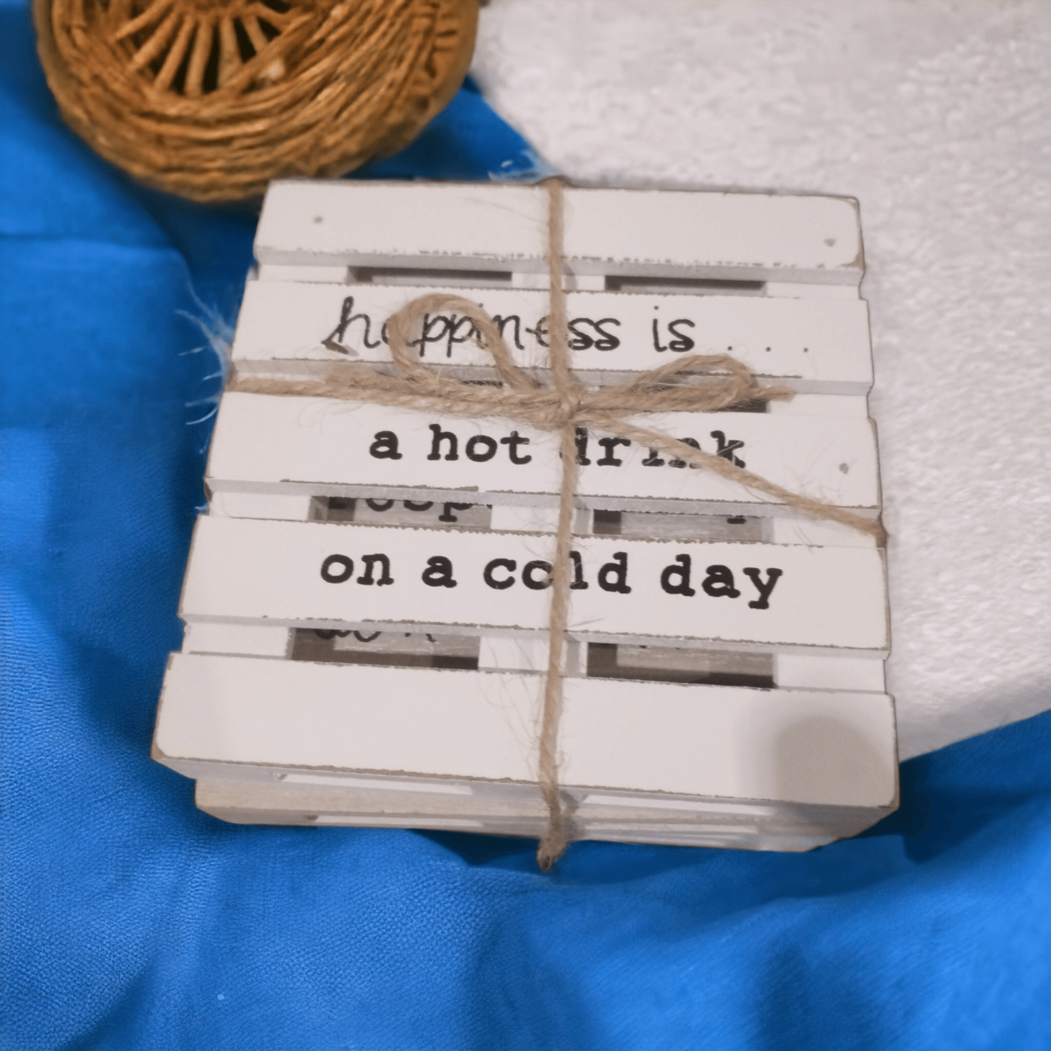 Wooden Quote Mug Coasters Langs