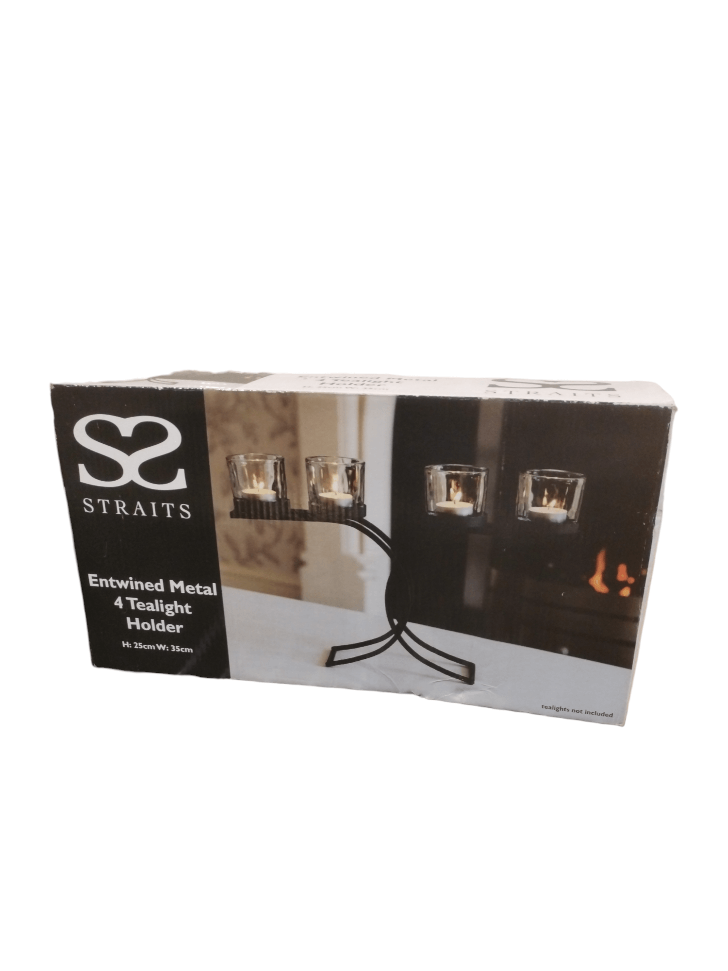 Straits Entwined Metal 4 Tealight Holder Straits