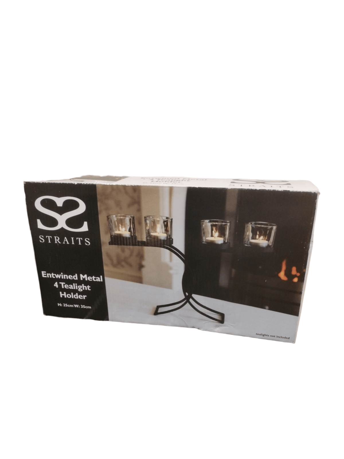 Straits Entwined Metal 4 Tealight Holder Straits