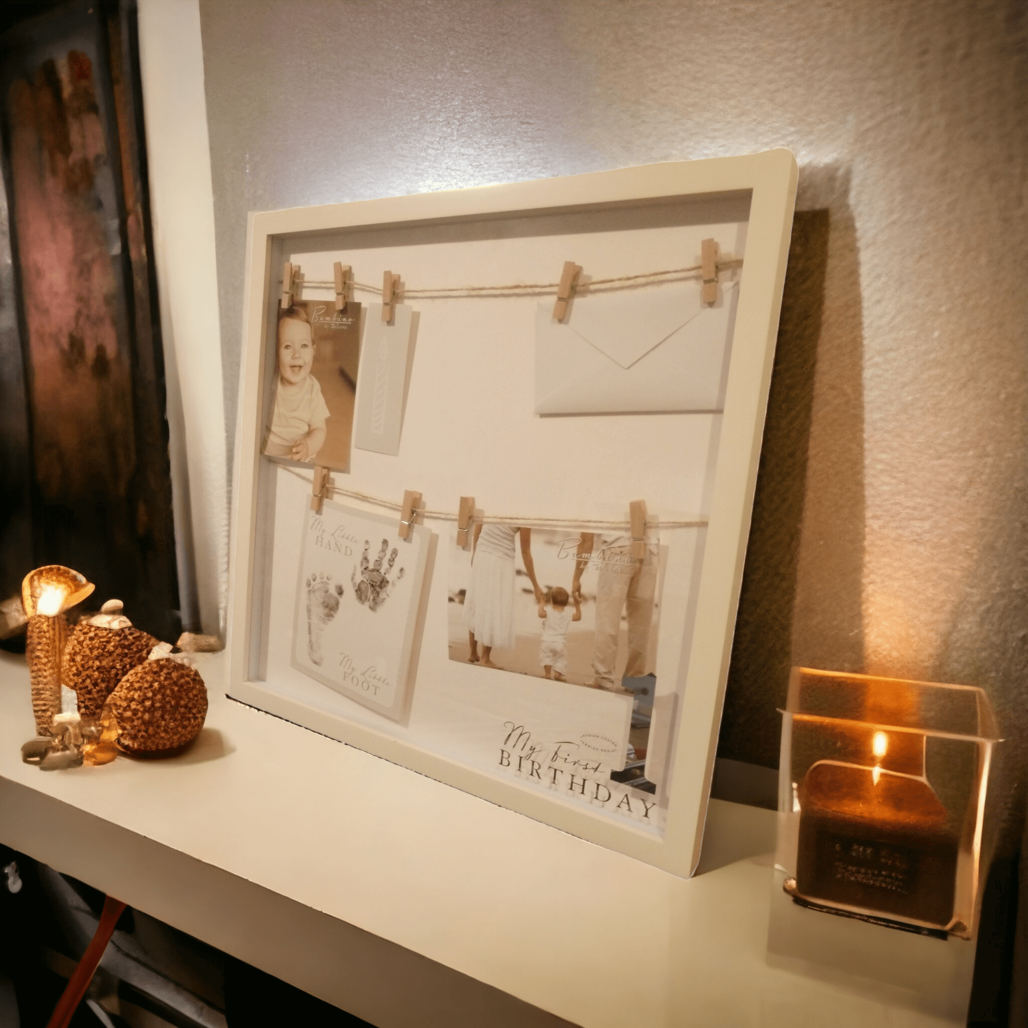 My First Birthday 'My tiny hand and foot Wall Display Widdop