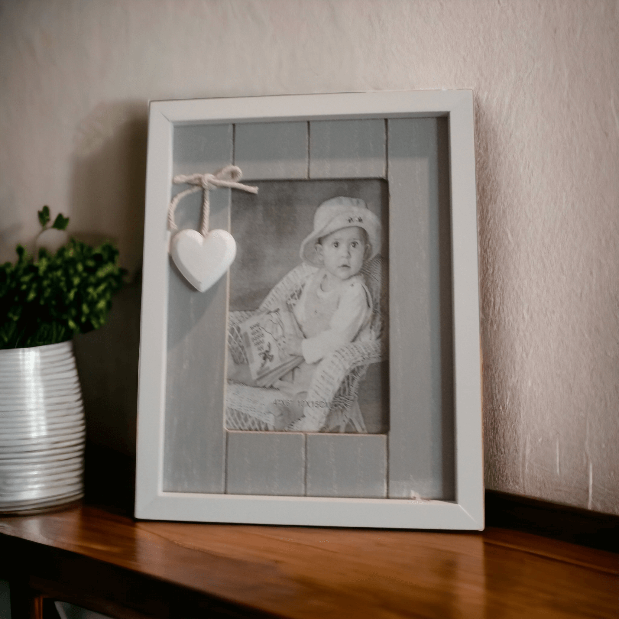 Wooden Baby Photo Frame 4x6 Widdop