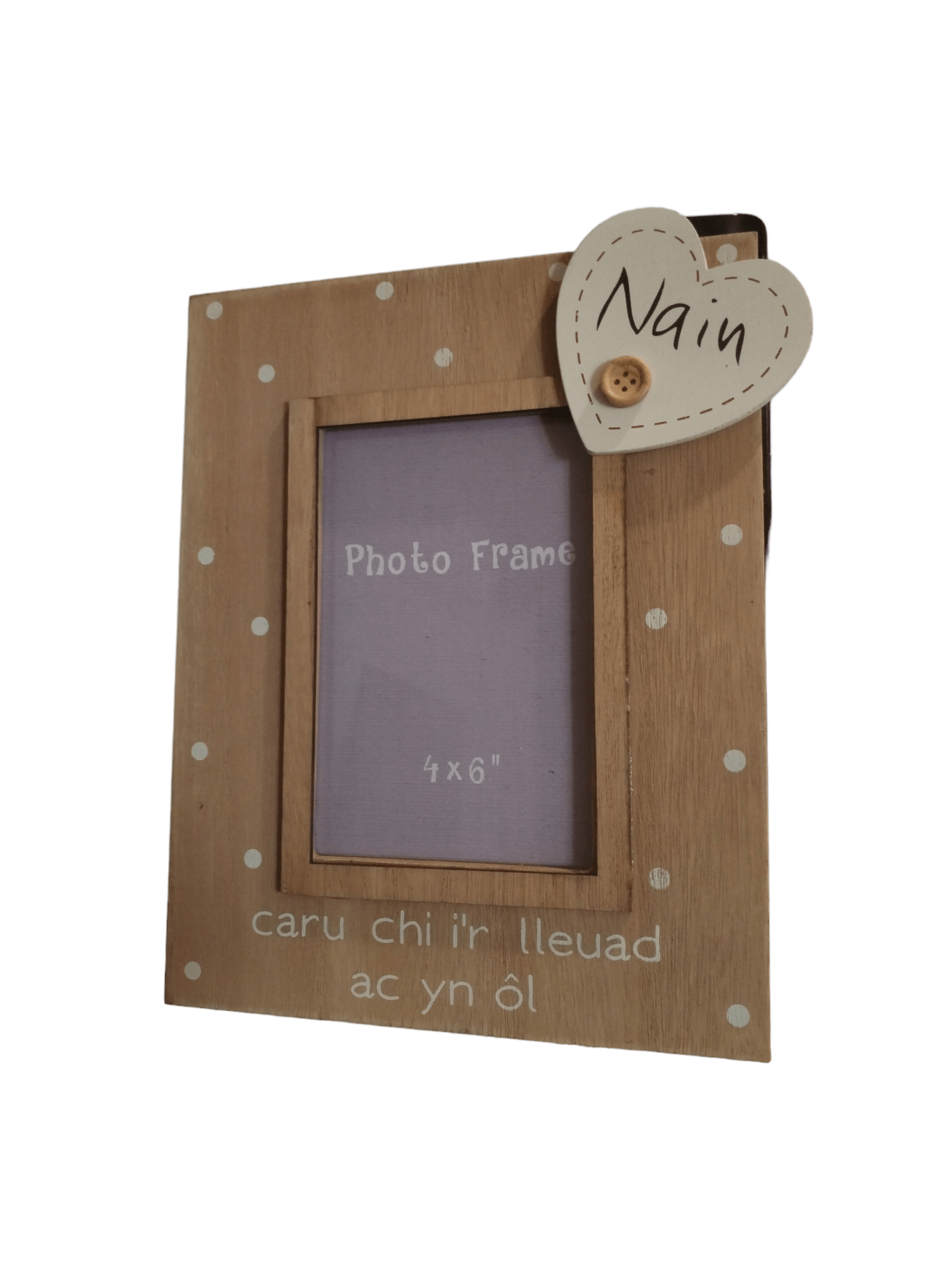Welsh Photo Frame 4x6 Nain Langs