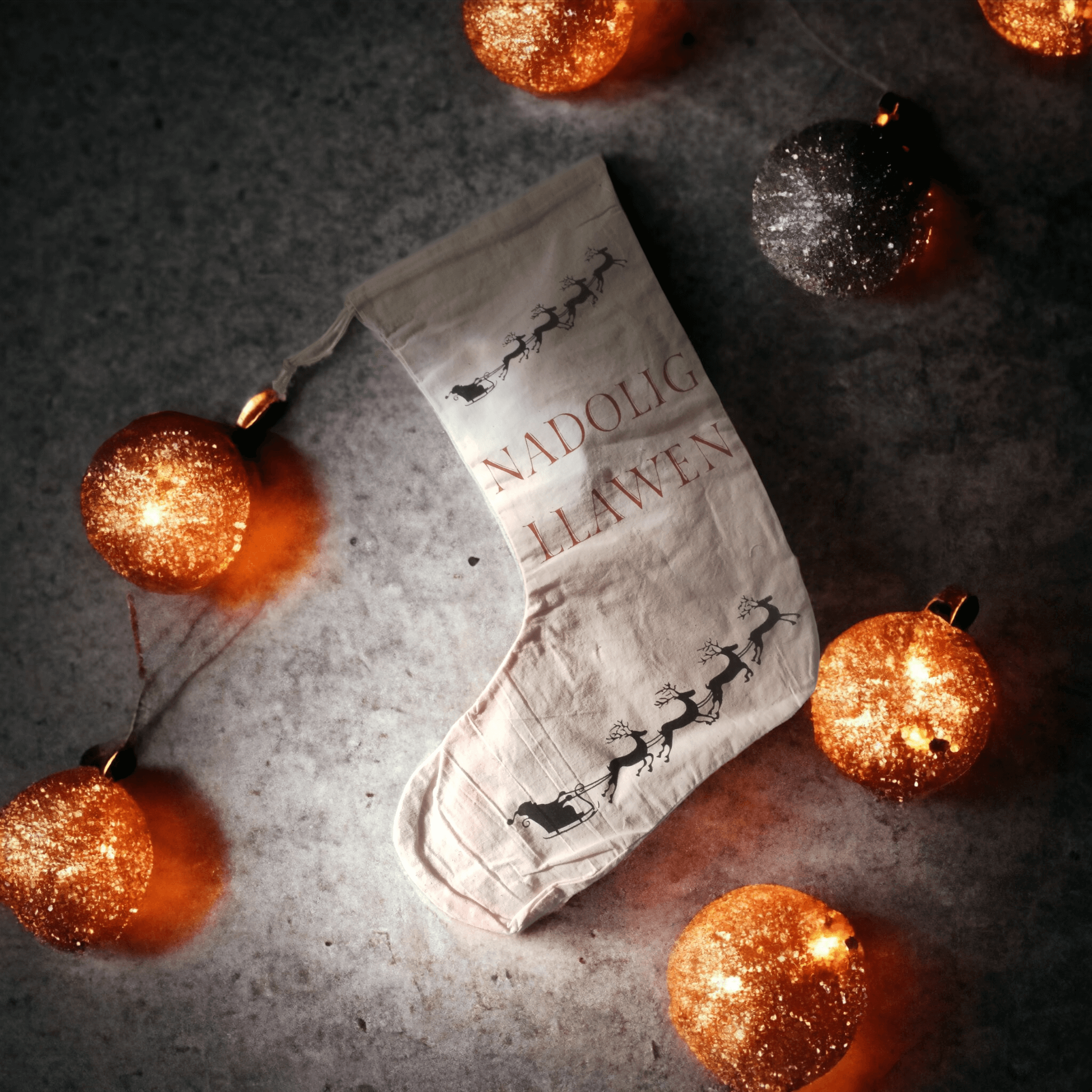 Welsh Christmas Stocking Langs