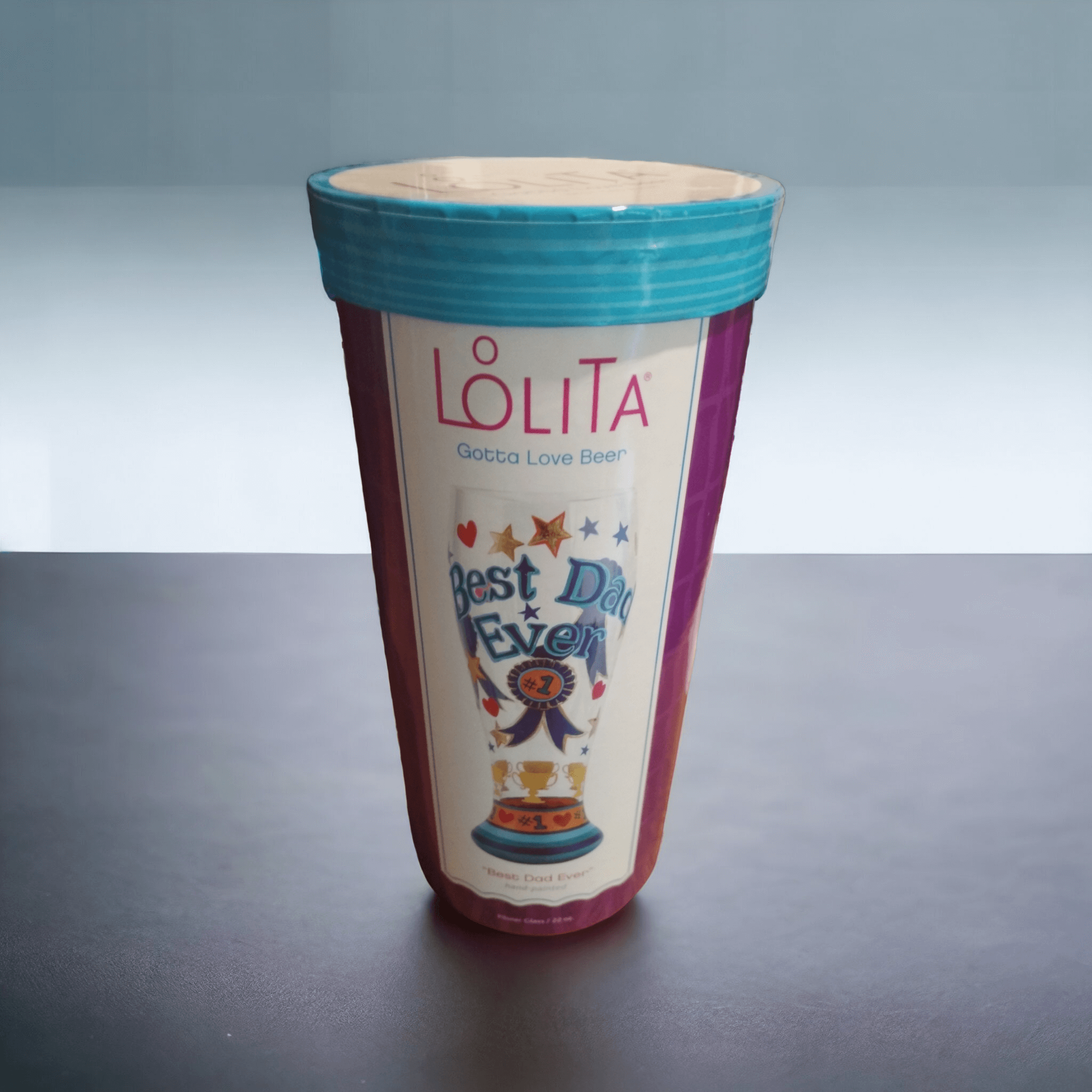 Lolita - Best Dad Ever Beer Glass Lolita