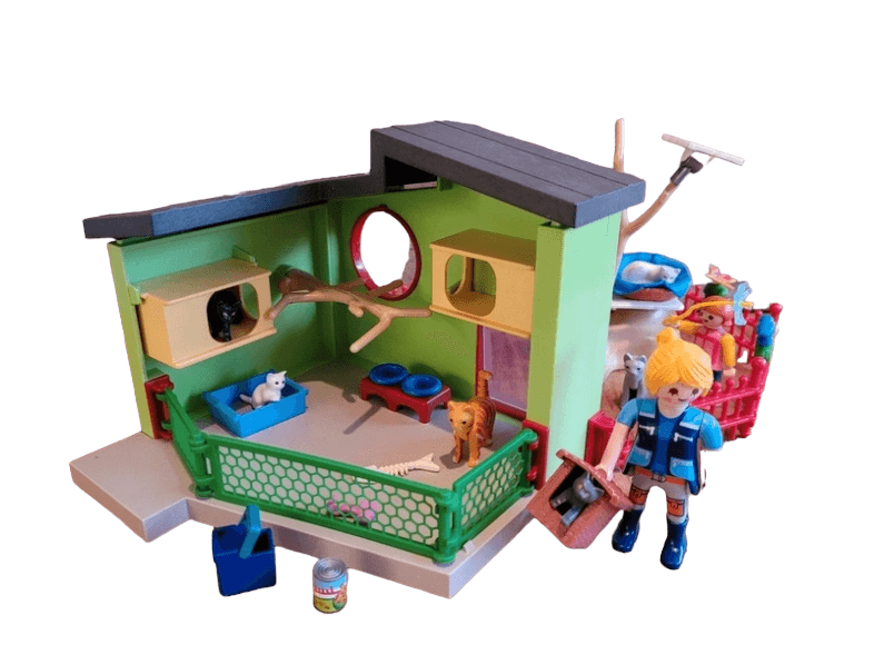 Playmobil sales cat boarding