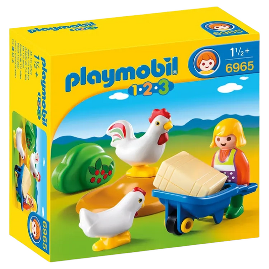 Playmobil 123 - Chicken Farmer 6965 - The Imagination Shop - Playmobil 