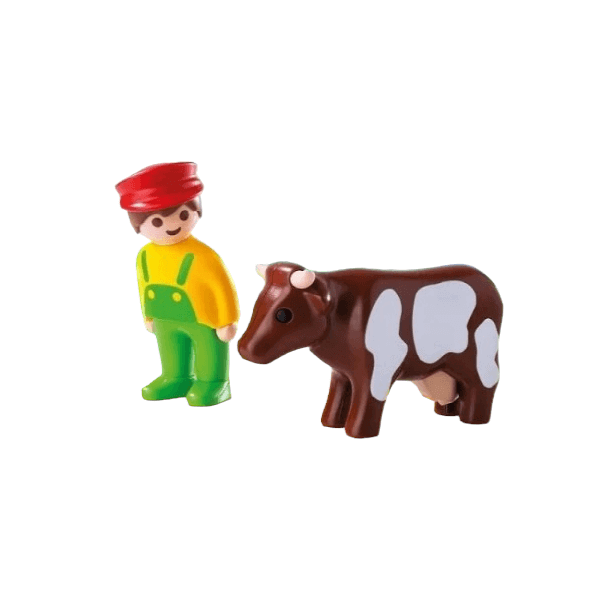 Playmobil 123 - Farmer and Cow 6972 Playmobil