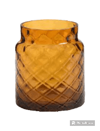 Yankee Candle - Deco Lounge Jar Holder Amber Yankee Candle