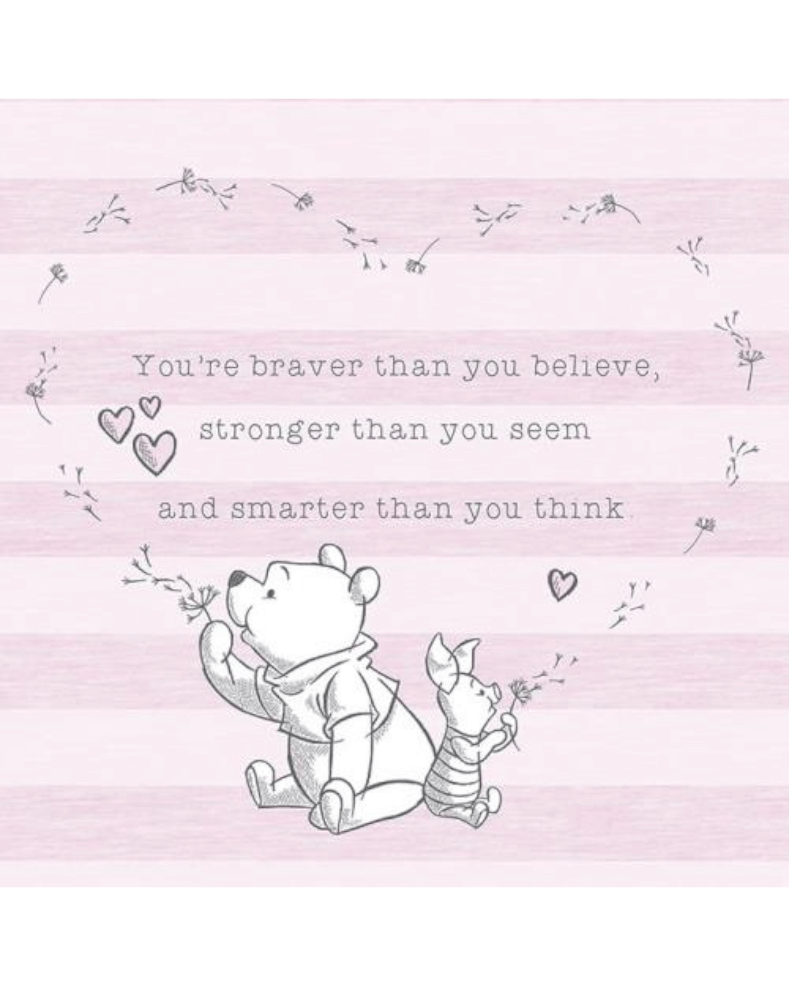 Winnie The Pooh Believe Wall Art 40x40 Pyramid International