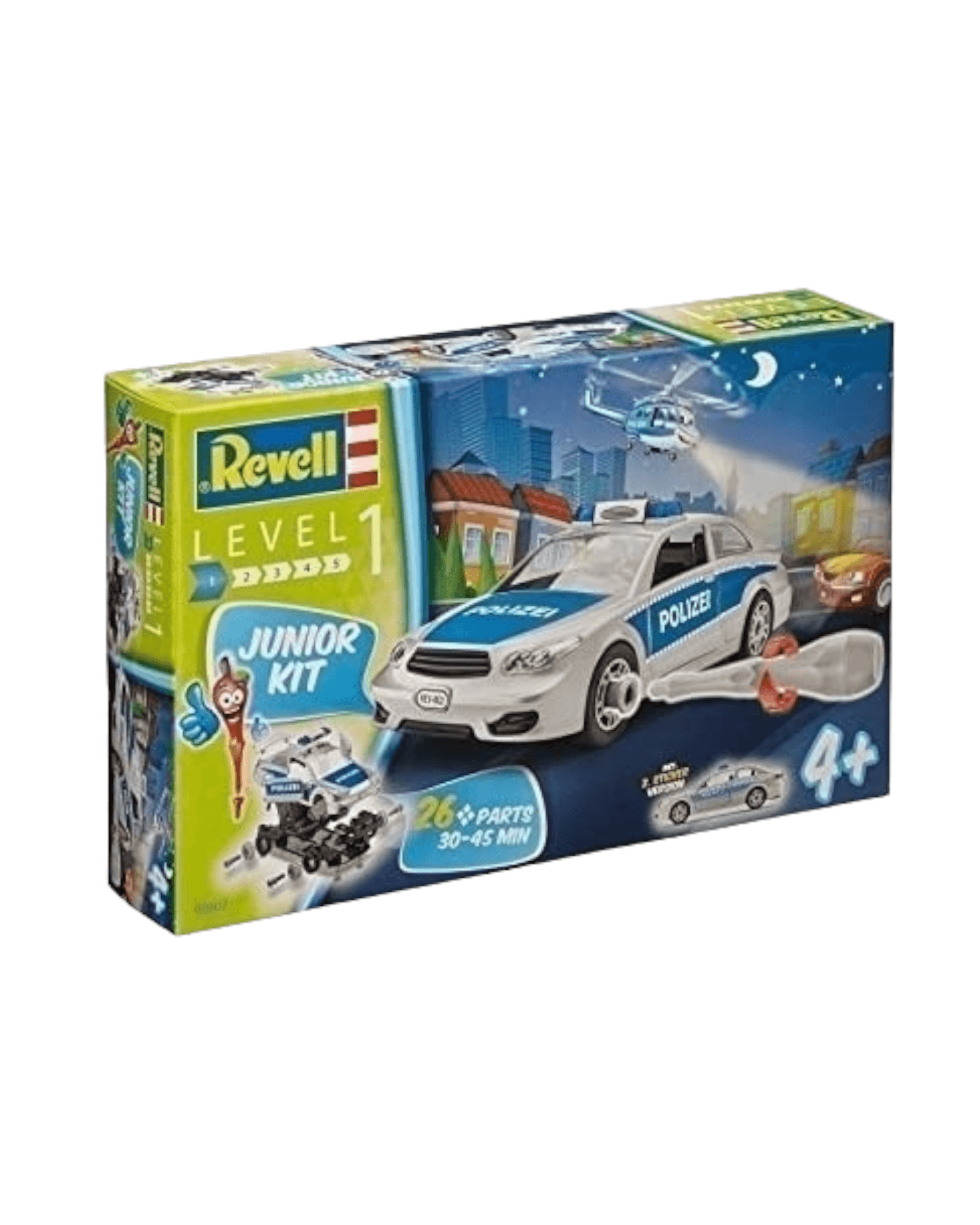 Revell Level 1 Junior Kit - Police Car D.I.Y Construction Playset Revell