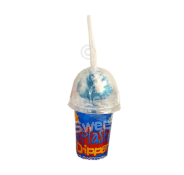 Splash Dipper Blue Raspberry Lollipop & Dip pot 45g The Candy Castle Crew