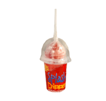 Splash Dipper Strawberry Lollipop & Dip Pot 45g The Imagination Shop