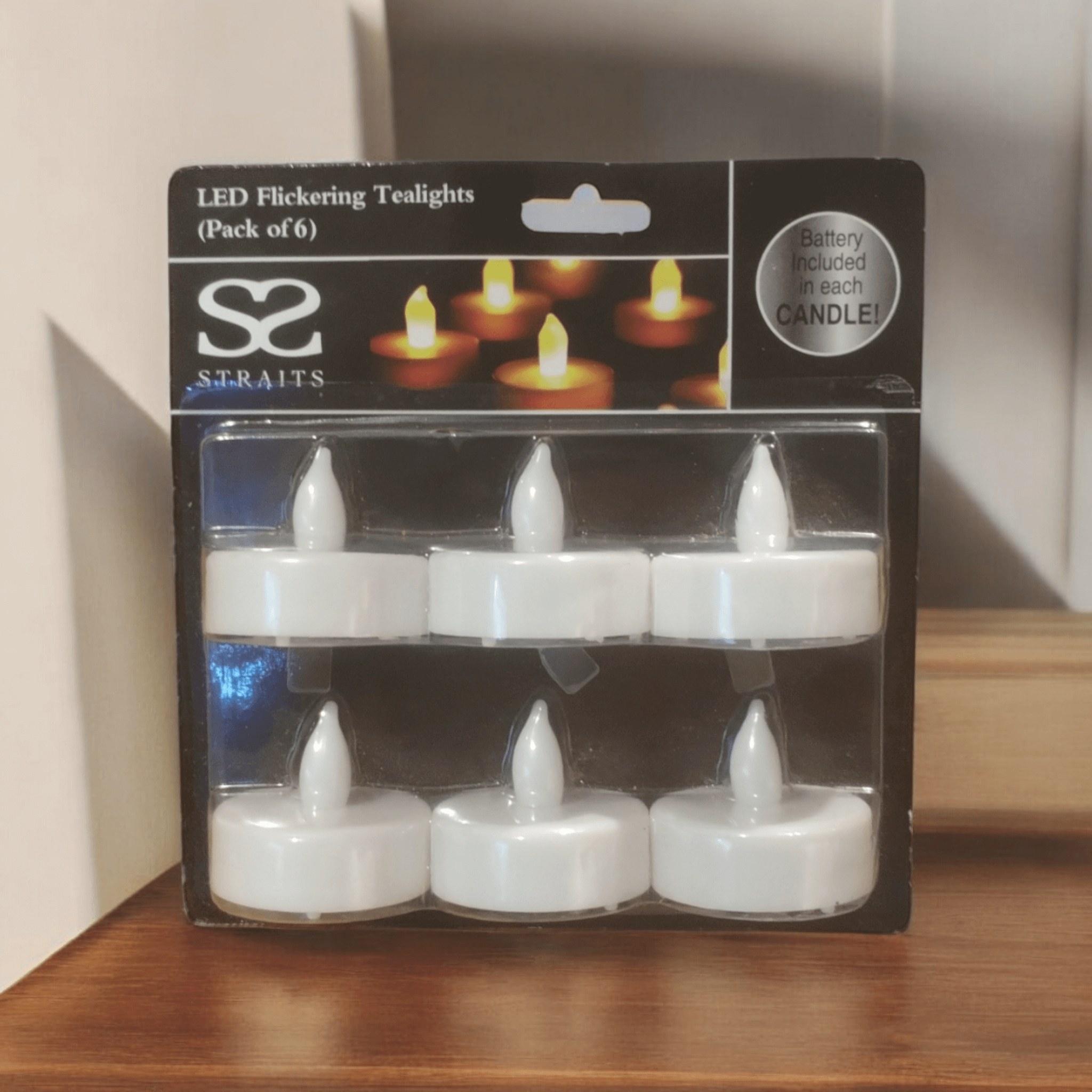 Straits - L.E.D flickering Flameless Candles 6 Pack Straits