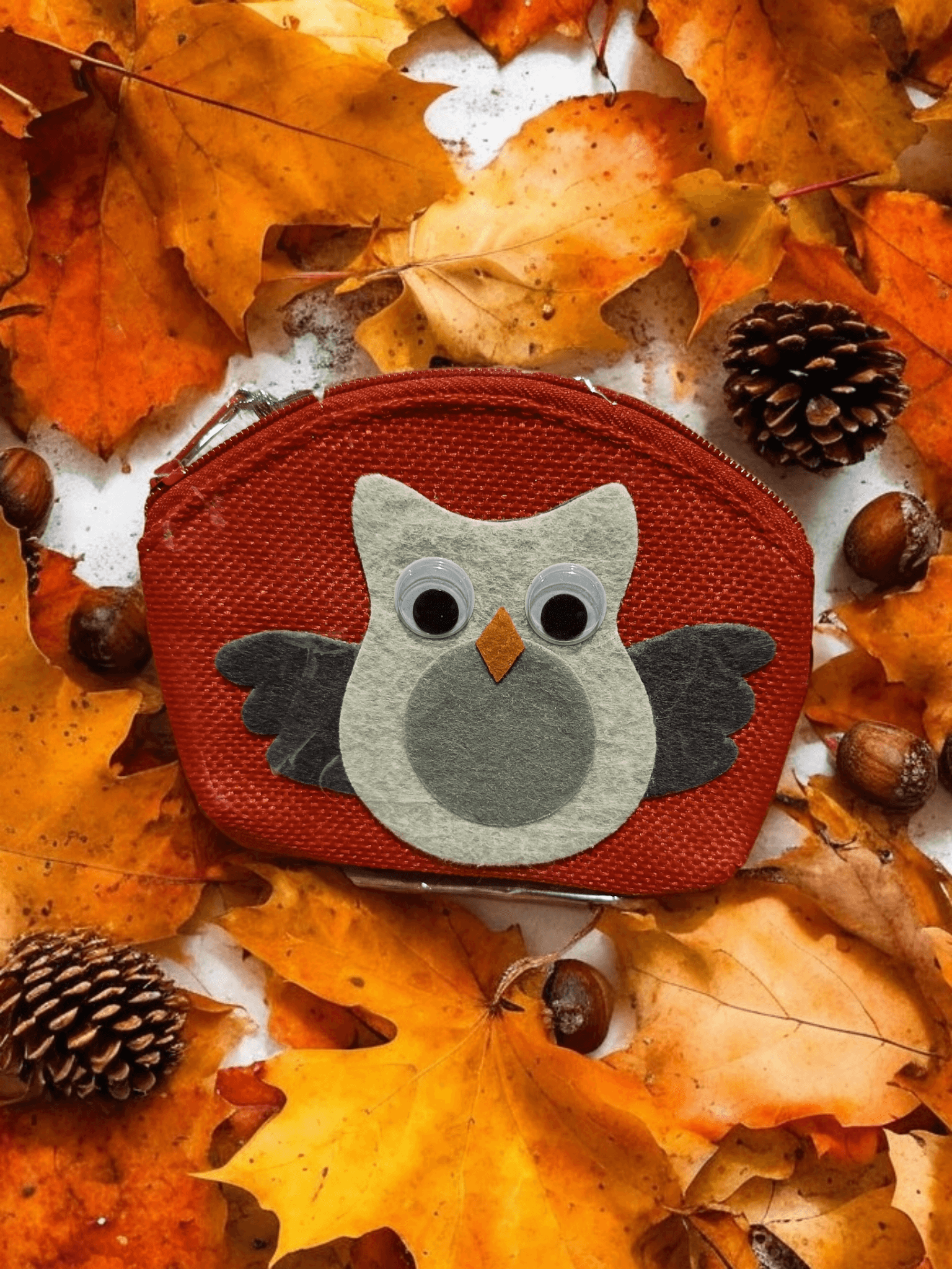 Kids Red Owl Design Money Purse Equilibrium