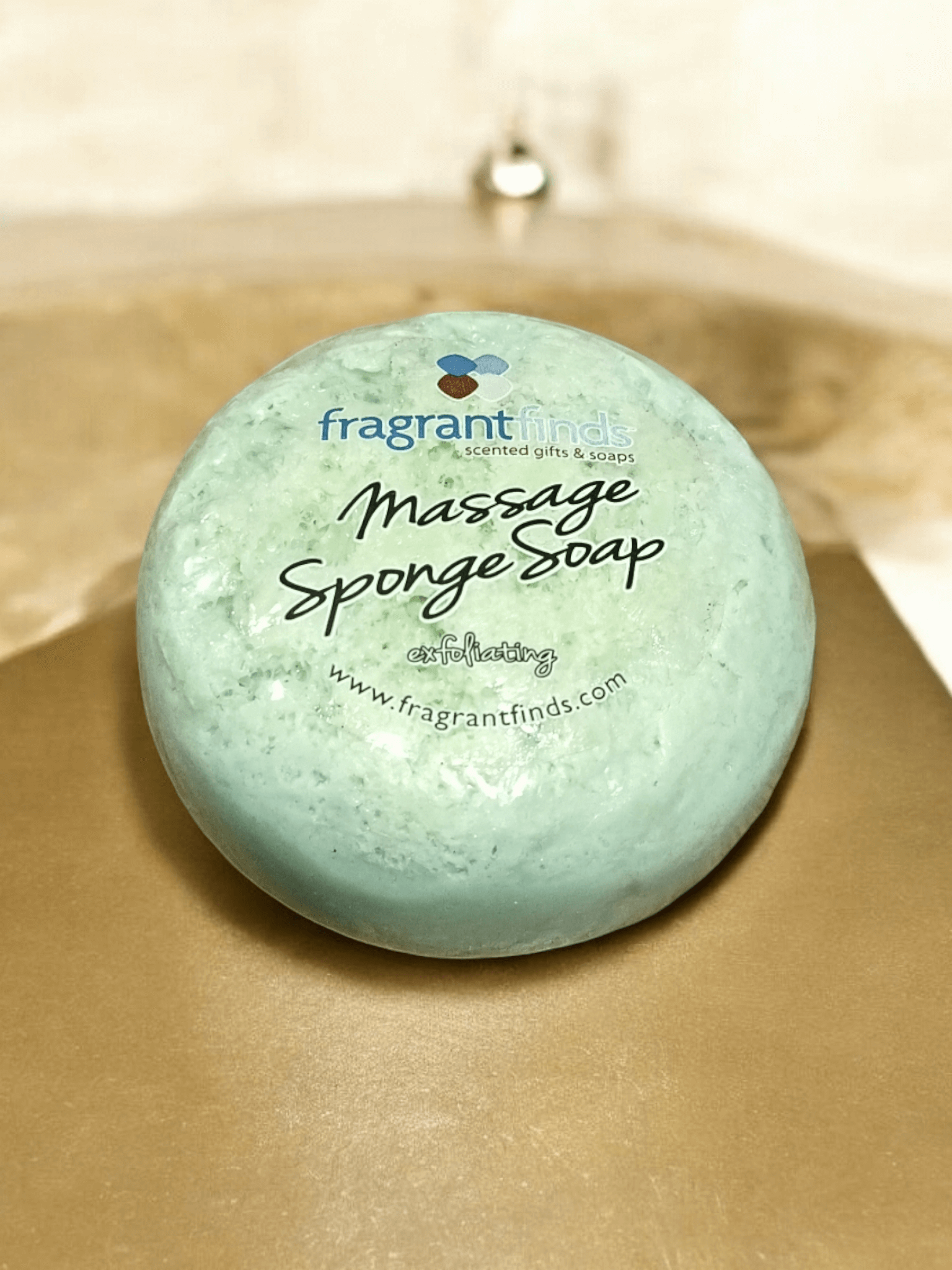 Fragrant Finds - Spearmint and Teatree Massage Sponge Soap The Imagination Shop