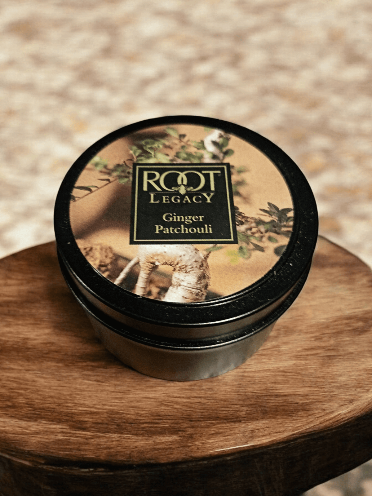 Root Legacy - Ginger Patchouli 4oz Tin Candle Root