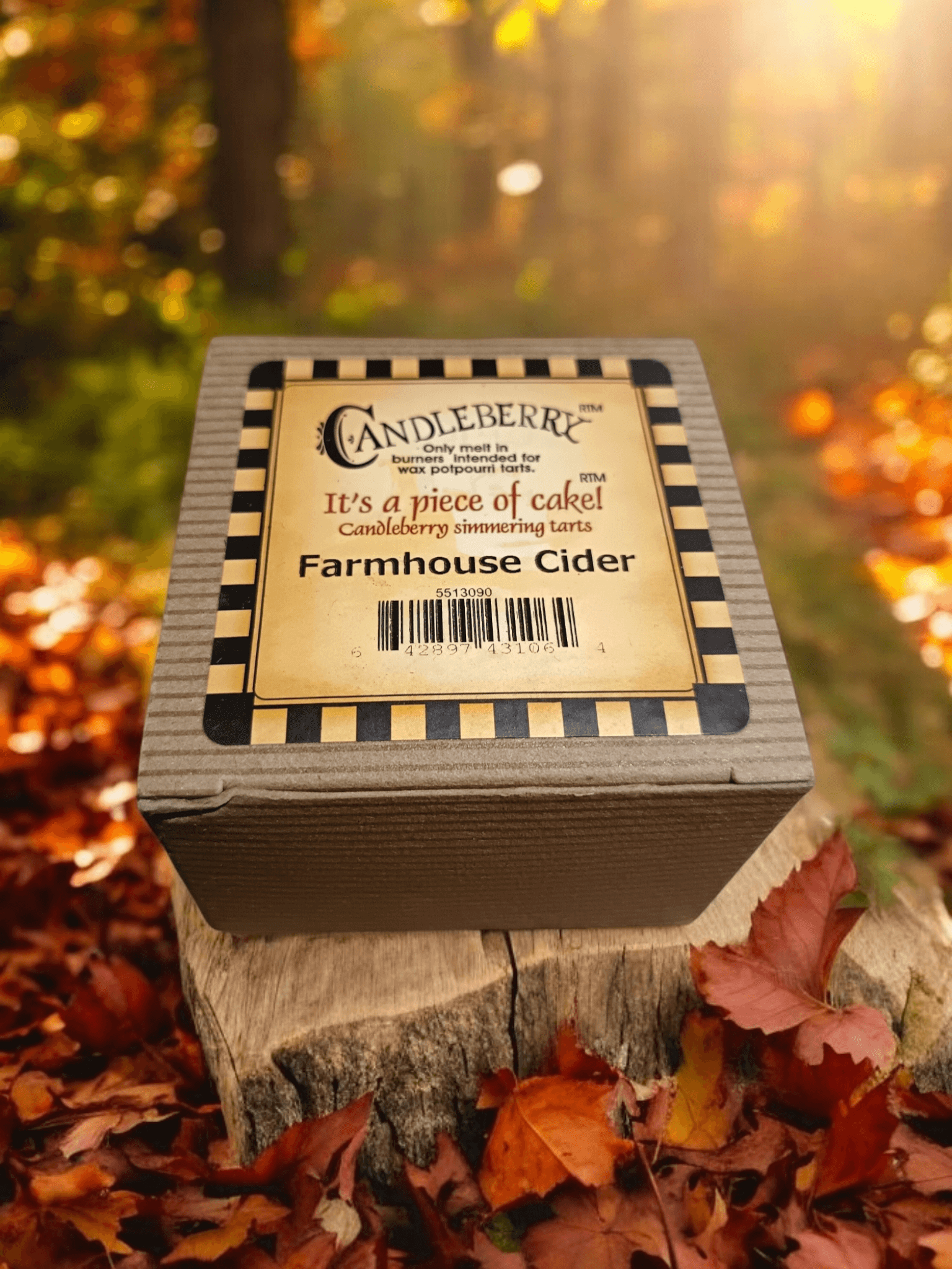 The Candleberry Co - Farmhouse Cider Wax Melts Breaker Pack x 6 Candleberry