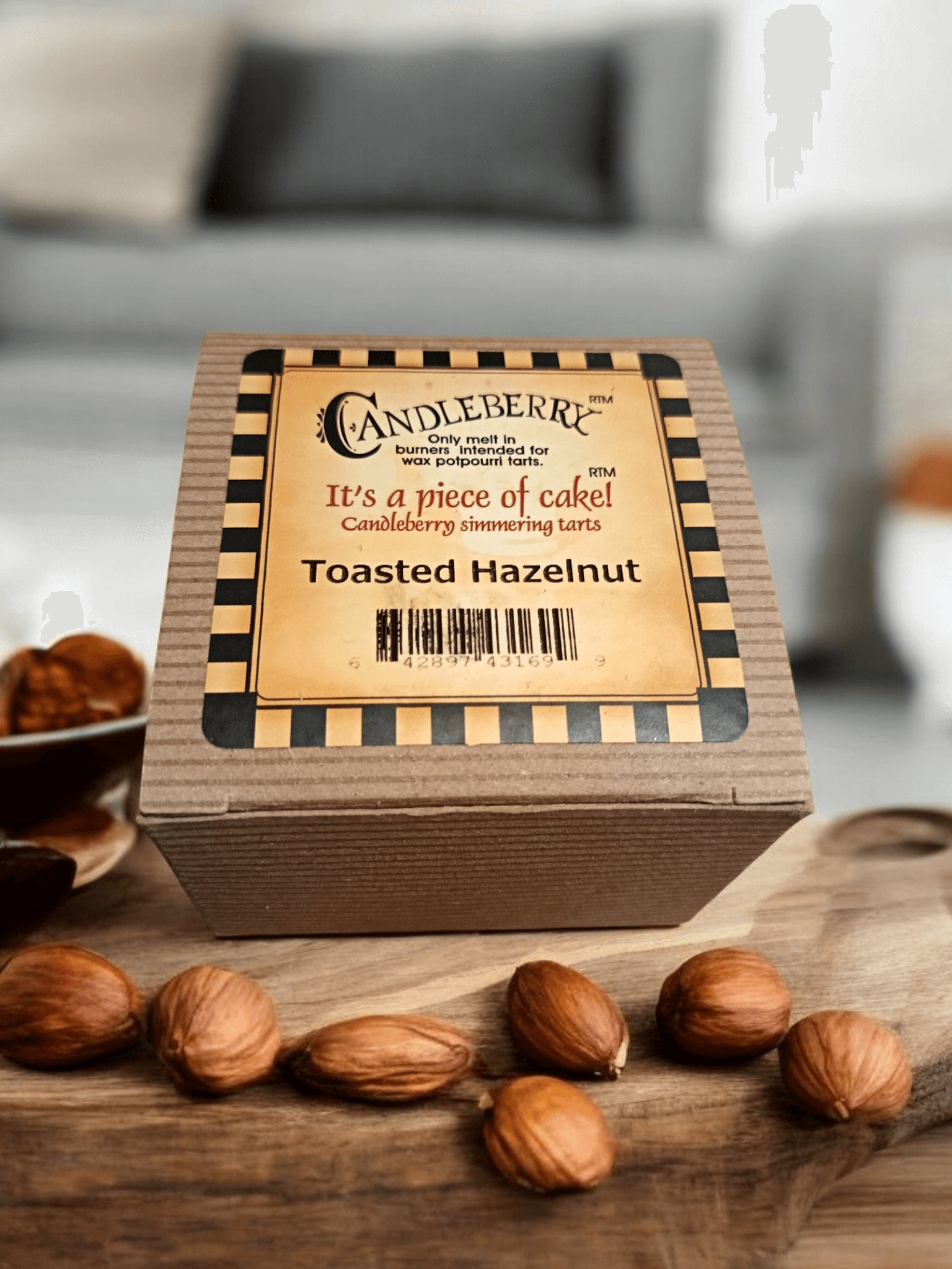 The Candleberry Co - Toasted Hazelnut Wax Melts Breaker Pack x 6 Candleberry