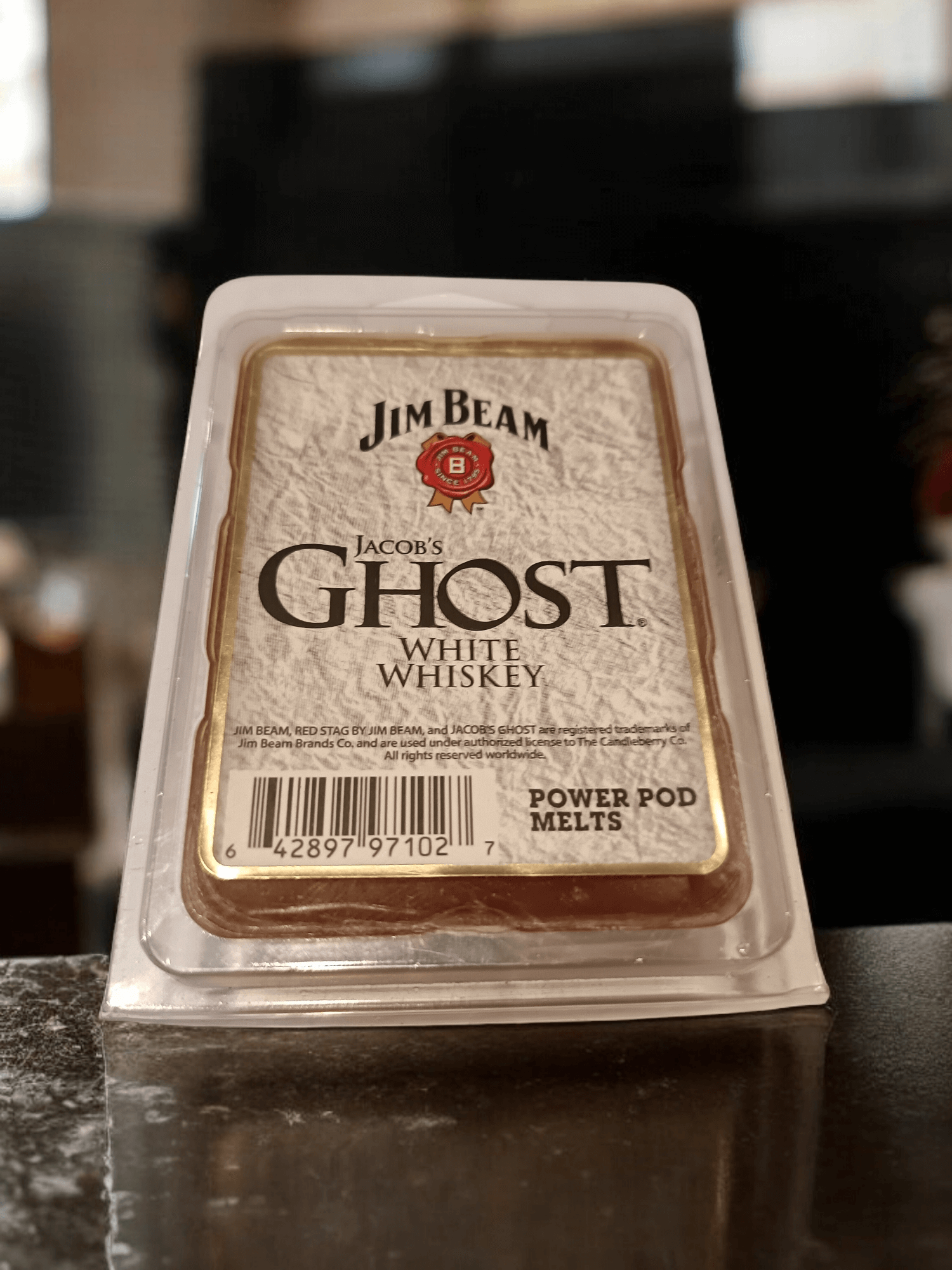 Jim Beam Jacob's Ghost White Whiskey Wax Melts Breaker Pack x 6 Candleberry