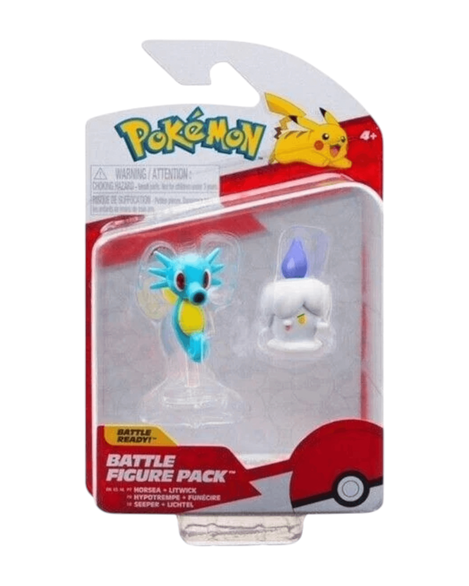 Pokémon Horsea & Litwick Battle Figure Pack Jazwares